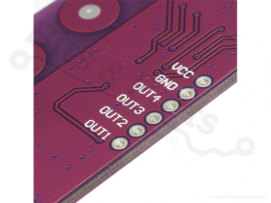Aanraak-/touchsensor capacitief 4 inputs